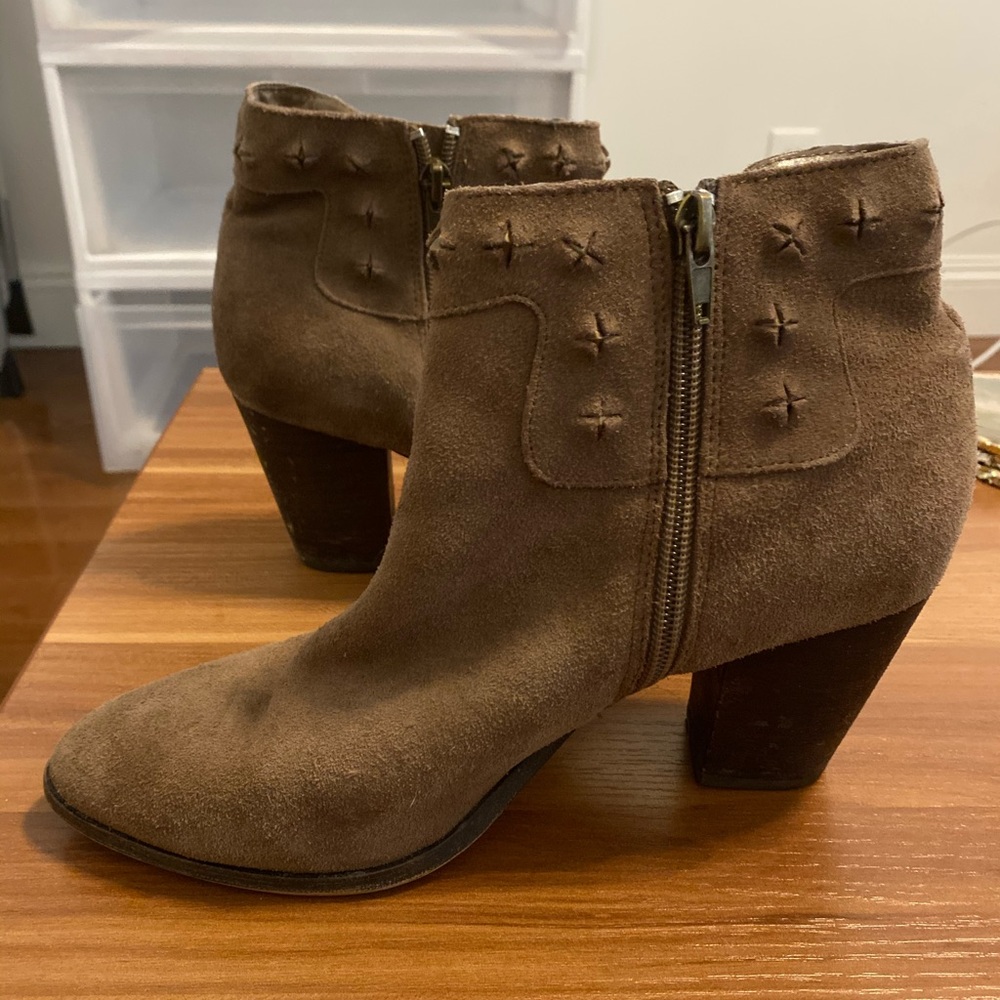 Brown Suede booties